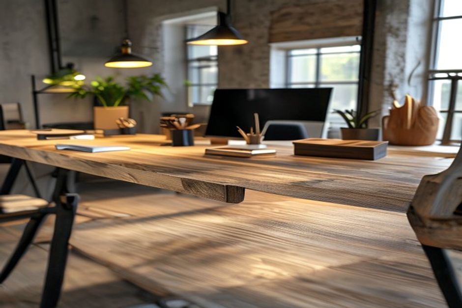 Best Industrial Metal & Wood Desks for Home Offices — Industrial metal and wood desk tables for home offices