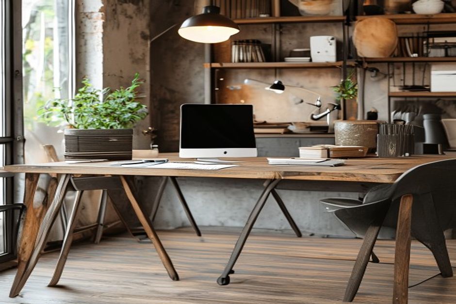 Industrial Metal & Wood Desk Setup: A Beginner's Guide — Industrial metal and wood desk tables for home offices